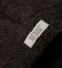 Huttelihut Hue - Uld - Dark Brown Melange m. Kvast