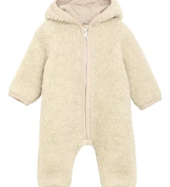 Huttelihut Køredragt - Uldfleece - Teddy - Cement