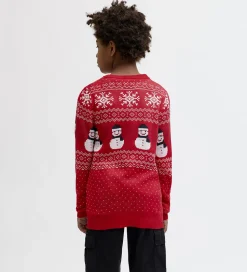 Jack & Jones Bluse - Strik - JjXmas Andrew - True Red