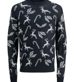 Jack & Jones Bluse - Strik - JjXmas Andrew - Sky Captain