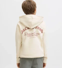 Jack & Jones Hættetrøje - JjeBrandes - Antique White