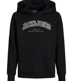 Jack & Jones Hættetrøje - JjeCaleb - Sort/LOOSE