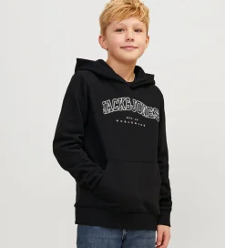 Jack & Jones Hættetrøje - JjeCaleb - Sort/LOOSE