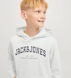 Jack & Jones Hættetrøje- JjeCaleb - Noos - White Melange/LOOSE