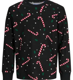 Jack & Jones Nattøj - JacTristan - Black/Candy Cane
