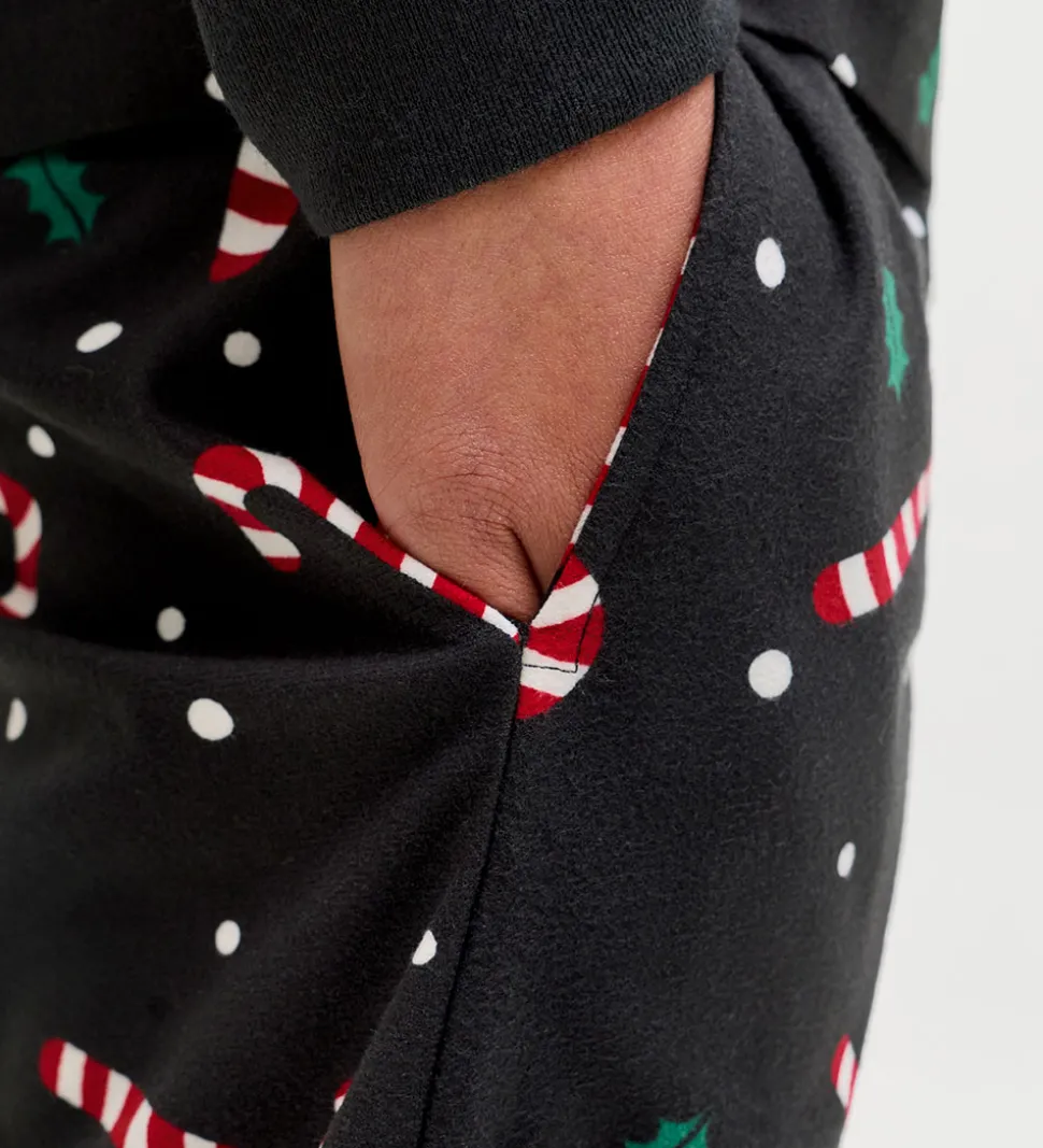 Jack & Jones Nattøj - JacTristan - Black/Candy Cane