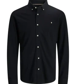 Jack & Jones Skjorte - Piqué - JprBlublake - Black