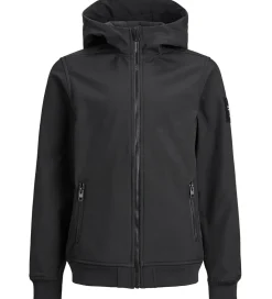 Jack & Jones Softshelljakke m. Fleece - Noos - Sort