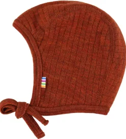 Joha Babyhjelm - Uld - Rib - 2-lags - Rust