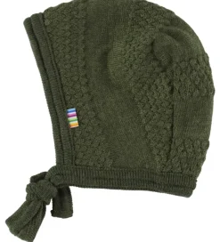 Joha Babyhjelm - Uld - Strik - Mos Grøn