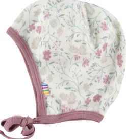 Joha Babyhjelm - Uld/Bambus - Offwhite/Rose