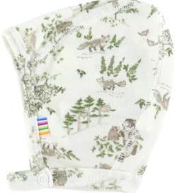 Joha Babyhjelm - Uld/Silke - Off White m. Træer