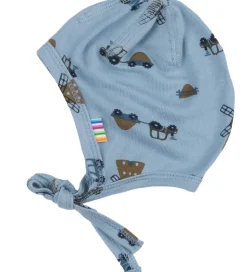 Joha Babyhjelm - Viskose/Bambus - Blå m. Vindmøller