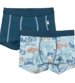 Joha Boxershorts - 2-pak - Viskose/Bambus - Blå m. ATV