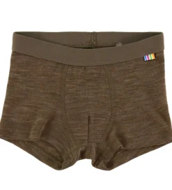 Joha Boxershorts - Uld/Silke - Brun Meleret
