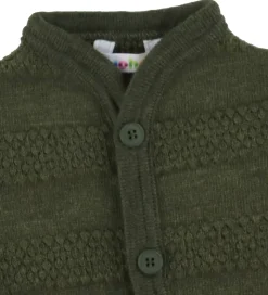 Joha Cardigan - Strik - Uld - Mos Grøn