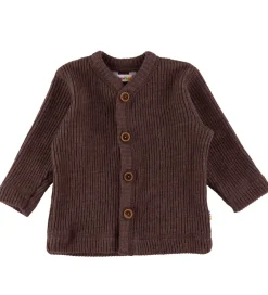 Joha Cardigan - Strik - Uld - Mørkebrun