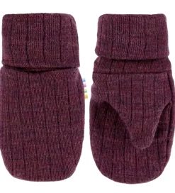 Joha Luffer - Uld - Rib - Blomme