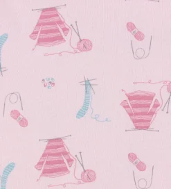 Joha Natdragt - Lyserød m. Print