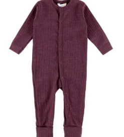 Joha Natdragt - Uld - Rib - Blomme