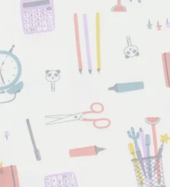 Joha Natdragt - Viskose/Bambus - Off White m. Print