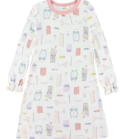 Joha Natkjole - Viskose/Bambus - Off White m. Print