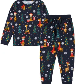 Jule-Sweaters Nattøj - 2-Delt - Christmas Giraffes