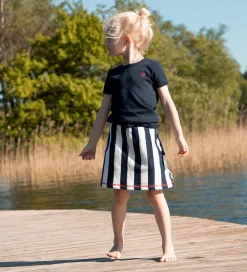 Katvig Nederdel - Navy/Hvid Stribet