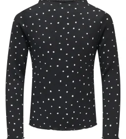 Kids Only Bluse - KogMelia - Black/Dots Cloud Dancer