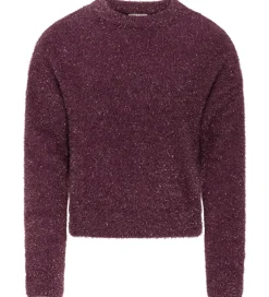 Kids Only Bluse - Strik - KogPiumo - Rose Wine/Rose Wine Glitter