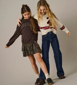 Kids Only Bluse - Strik - KogJanny - Birch/Badge/Cabernet