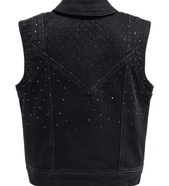 Kids Only Denimvest - KogKennedy - Washed Black/Rhinestone
