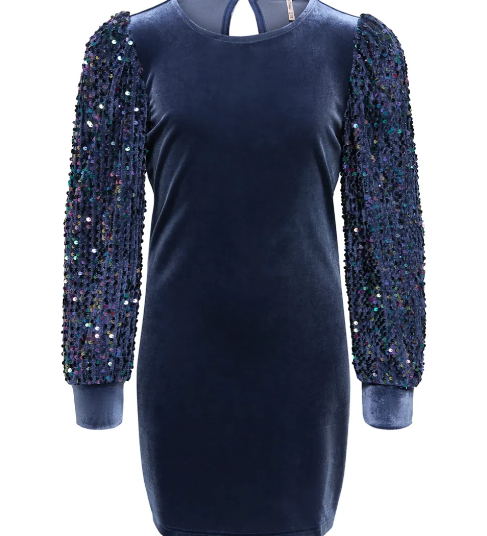 Kids Only Kjole - KogConfidence - Velour/Palietter - Naval Acade