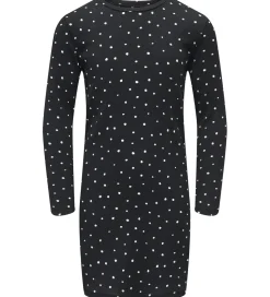 Kids Only Kjole - KogMelia - Black/Dots Cloud Dancer