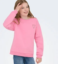 Kids Only Sweatshirt - KogZenja - Sachet Pink/Holly Jolly