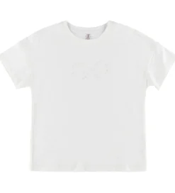 Kids Only T-shirt - KogKate - Pearl - Cloud Dancer/Bow