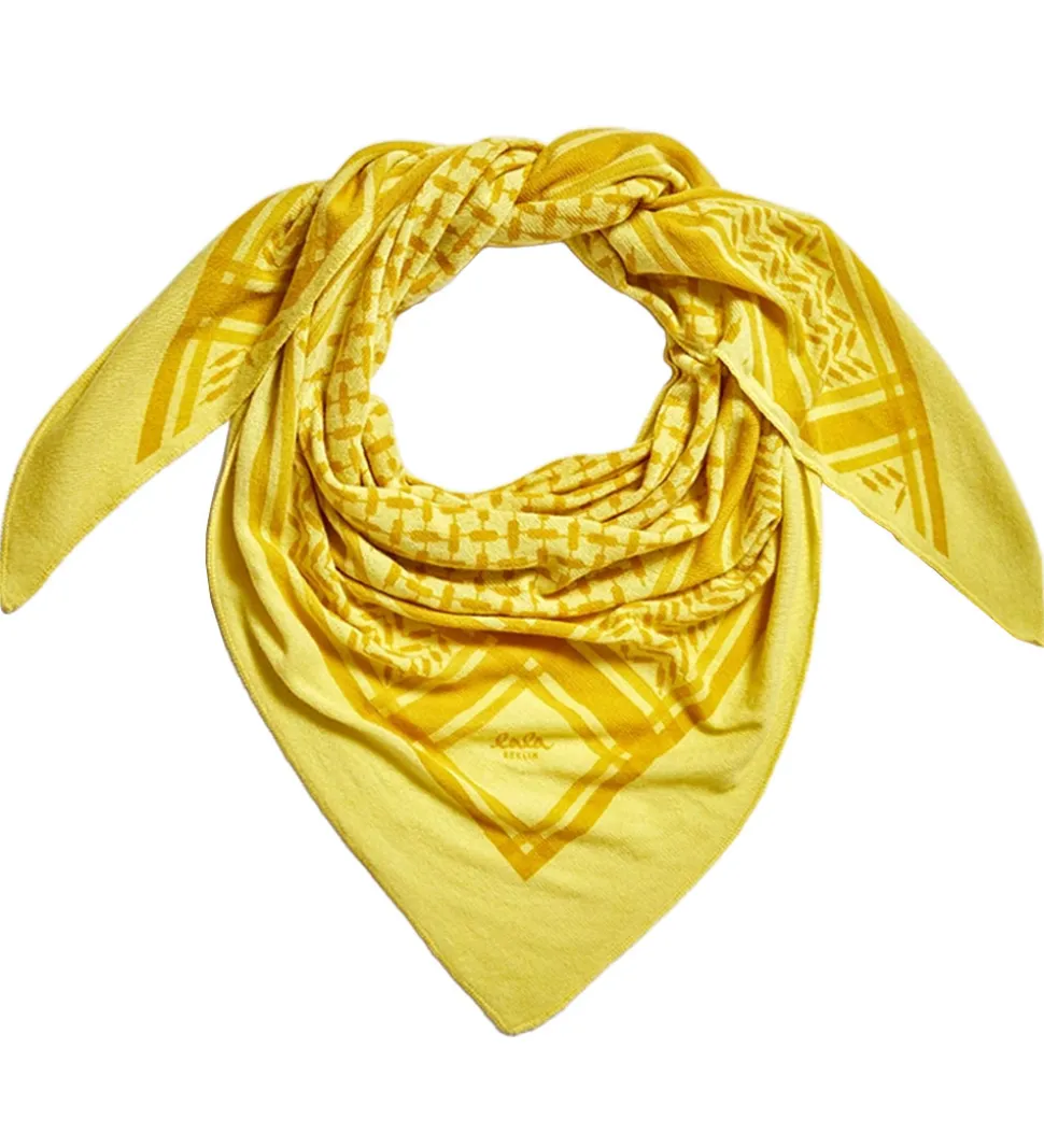 Lala Berlin Tørklæde - Triangle Trinity Classic M - Gul