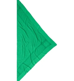 LaLa Berlin Tørklæde - 162x85 - Triangle Trinity - Cra Cra/Grøn