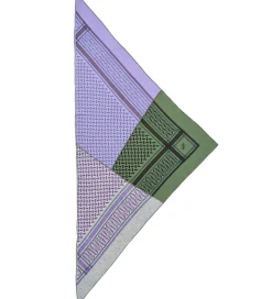Lala Berlin Tørklæde - 162x85 - Triangle Trinity Patchwork - Lav