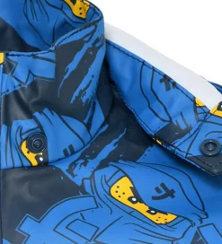 LEGO® Ninjago Regnjakke - PU - Jonathan 103 - Blå m. Ninjaer
