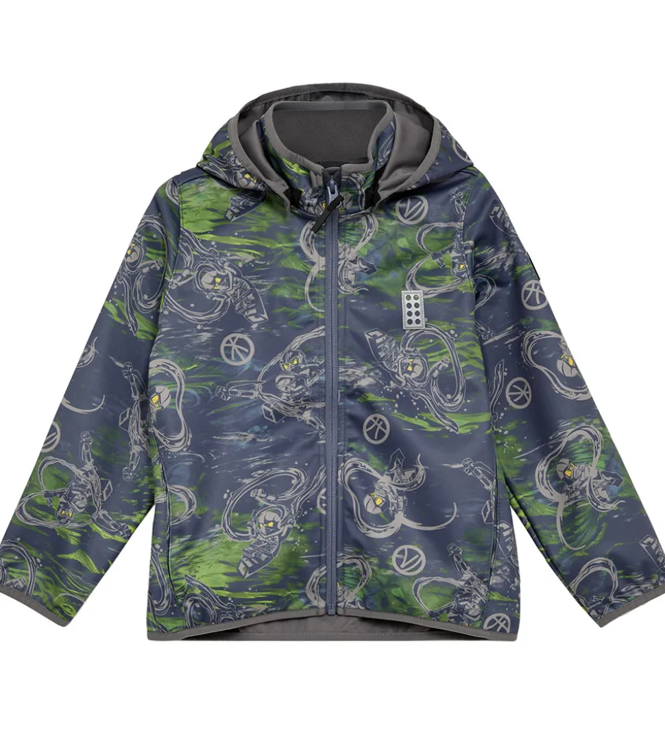 LEGO® Ninjago Softshelljakke - LWSaku 200 - Dark Blue m. Print