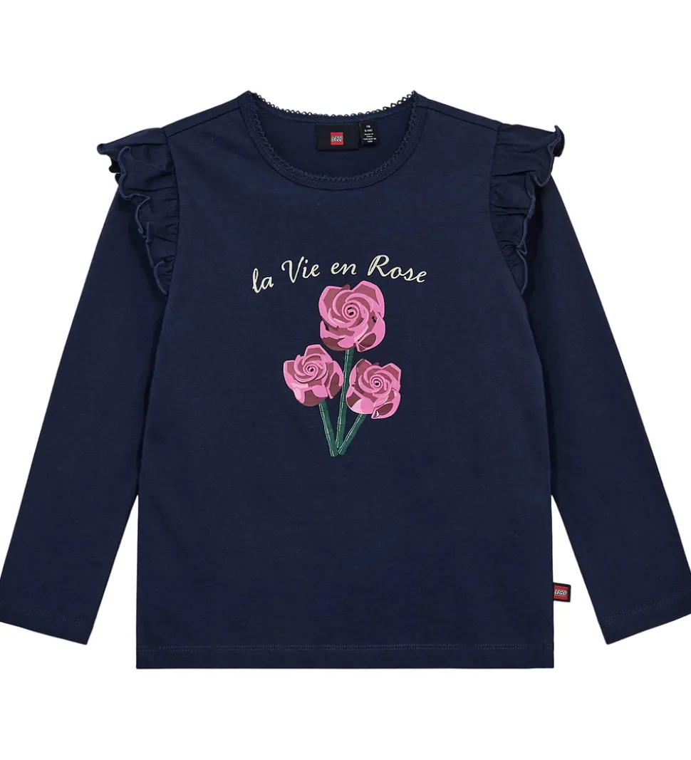 LEGO® Wear Bluse - LwTaja - Mørkeblå m. Blomster