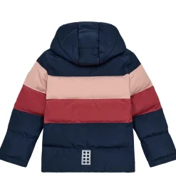 LEGO® Wear Dynejakke - LWJipe 705 - Navy/Dark Rose/Rose/