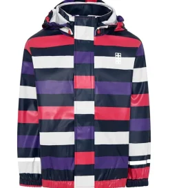 LEGO® Wear Regnjakke - PU - Jamaica 102 - Lilla/Hvid/Fuchsiastri