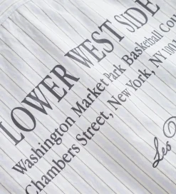 Les Deux Skjorte - Kent Print Stripe - Xenon Blue