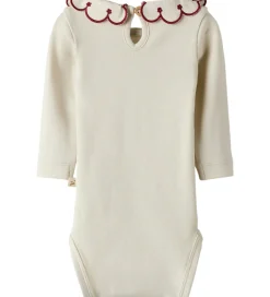 Lil' Atelier Body L/Æ - NmfFundo - Turtledove/ Red Dahila