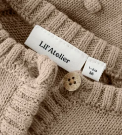 Lil' Atelier Cardigan - Strik - NbfEmlen - Oxford Tan