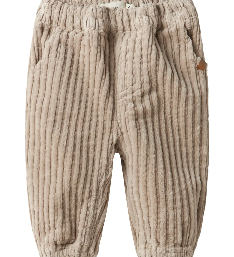 Lil Atelier Fløjlsbukser - NbmRaul - Loose - Oxford Tan