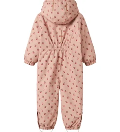 Lil' Atelier Flyverdragt - NmfLasnow10 - AOP - Misty Rose/Cherry