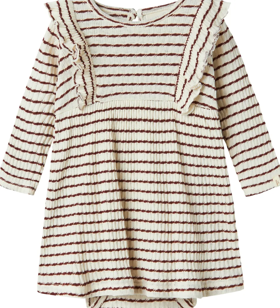 Lil' Atelier Kjolebody l/æ - Rib - NbfOsophia - Hot Chocolate